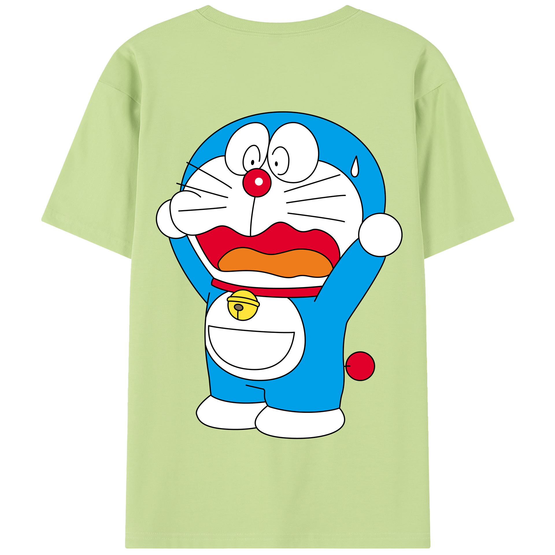 （画像用） ドラえもん Doraemon 綿100％半袖Tシャツ（背面プリント）
